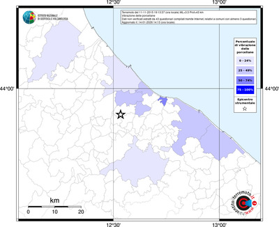Mappa territorio comunale con almeno 3 questionari