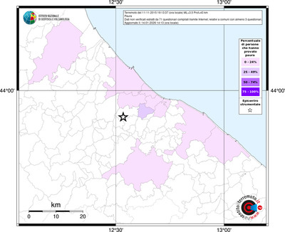 Mappa territorio comunale con almeno 3 questionari