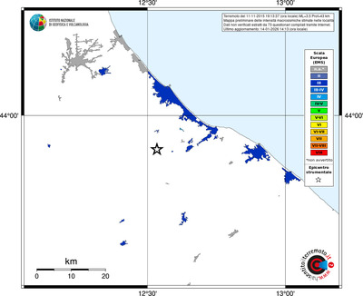 Mappa EMS - territori località