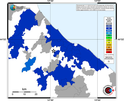 Mappa EMS - territori comuni