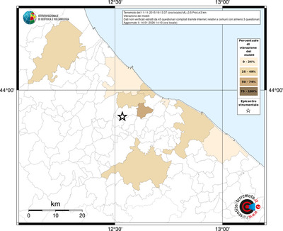 Mappa territorio comunale con almeno 3 questionari