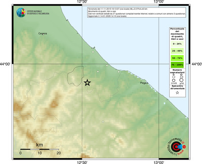 Mappa comuni con almeno 3 questionari