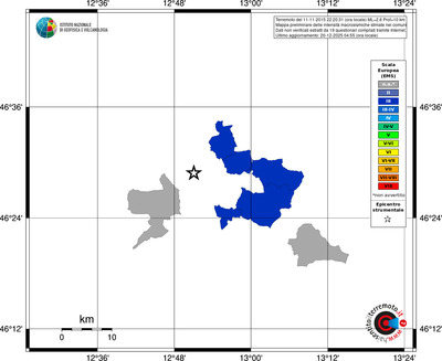 Mappa EMS - territori comuni