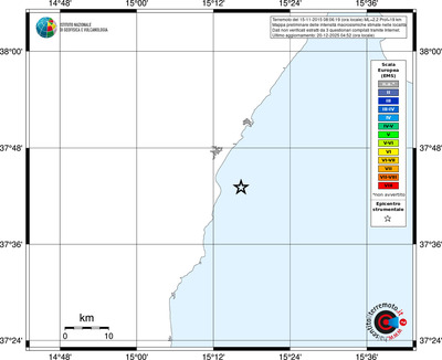 Mappa EMS - territori località