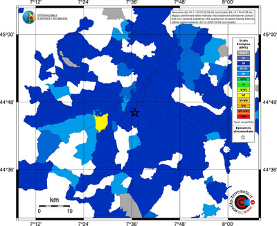 Mappa EMS - territori comuni