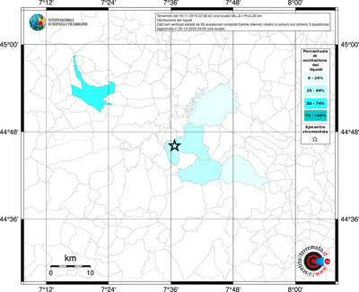 Mappa territorio comunale con almeno 3 questionari