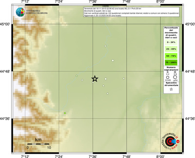 Mappa comuni con almeno 3 questionari