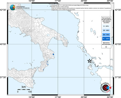 Mappa territorio comunale con almeno 3 questionari