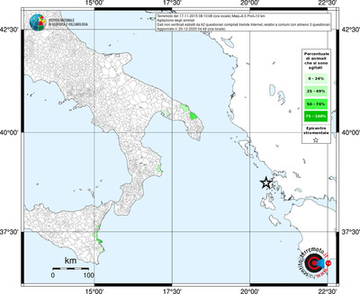 Mappa territorio comunale con almeno 3 questionari