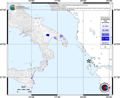 Mappa territorio comunale con almeno 3 questionari