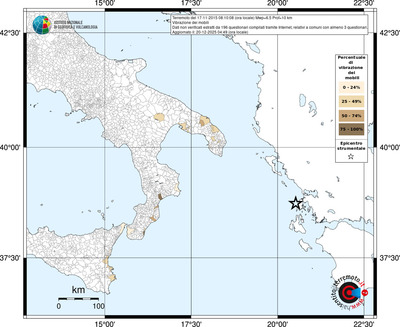 Mappa territorio comunale con almeno 3 questionari