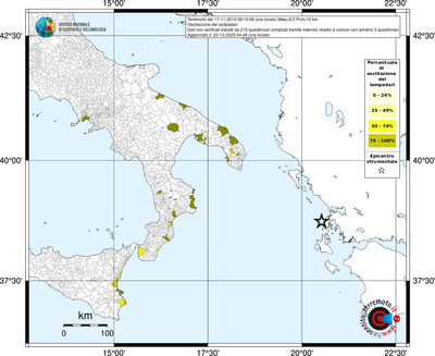Mappa territorio comunale con almeno 3 questionari