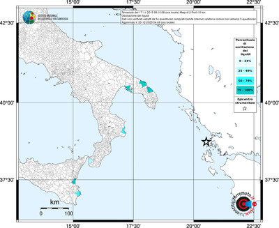 Mappa territorio comunale con almeno 3 questionari