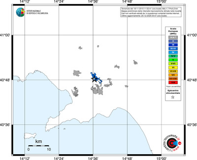 Mappa EMS - territori località