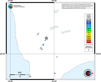 Mappa EMS - territori località