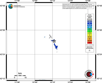 Mappa EMS - territori località
