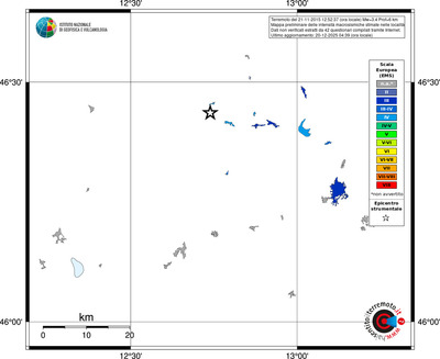 Mappa EMS - territori località