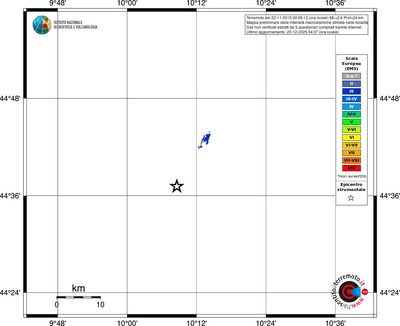 Mappa EMS - territori località