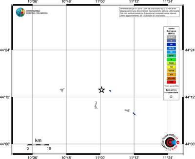 Mappa EMS - territori località