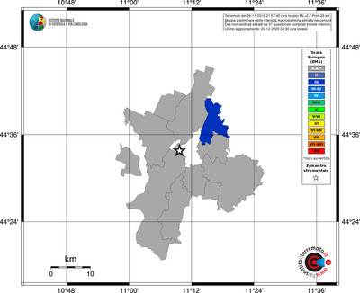 Mappa EMS - territori comuni