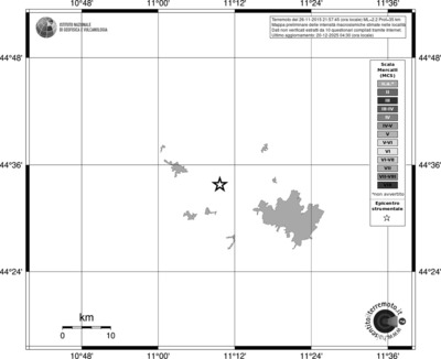 Mappa MCS - territori località