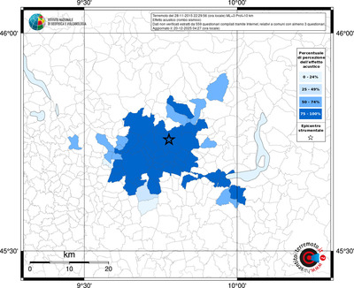Mappa territorio comunale con almeno 3 questionari