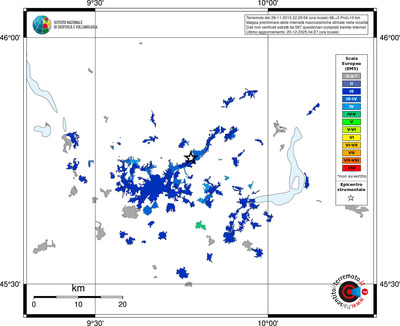 Mappa EMS - territori località