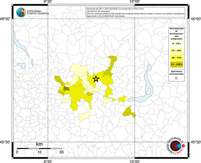 Mappa territorio comunale con almeno 3 questionari