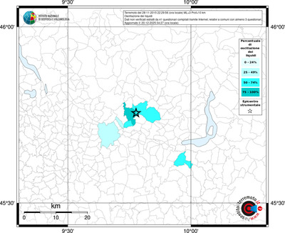 Mappa territorio comunale con almeno 3 questionari