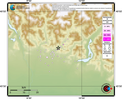 Mappa comuni con almeno 3 questionari
