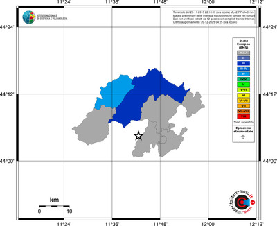 Mappa EMS - territori comuni