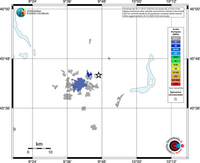 Mappa EMS - territori località