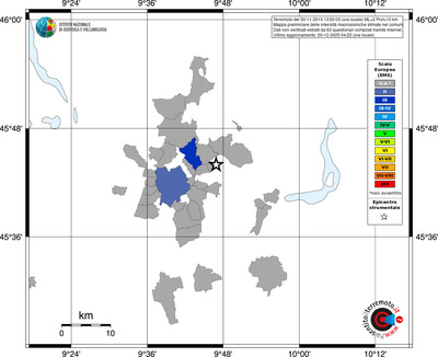 Mappa EMS - territori comuni