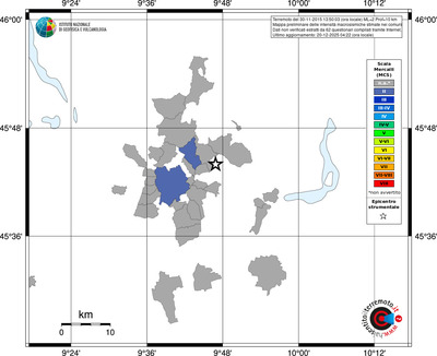 Mappa MCS - territori comuni