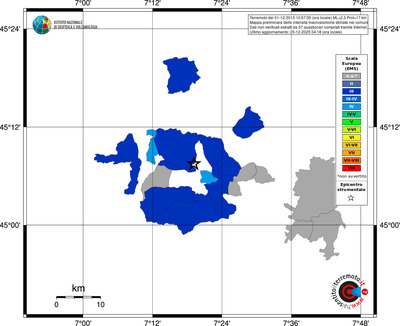 Mappa EMS - territori comuni