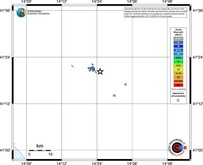 Mappa MCS - territori località