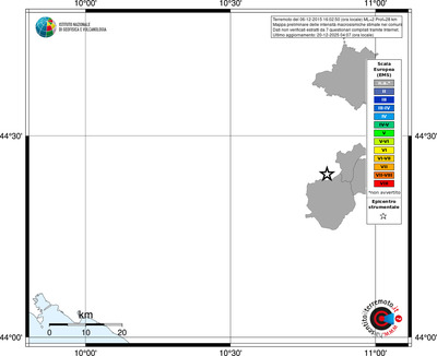 Mappa EMS - territori comuni