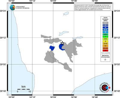 Mappa EMS - territori comuni