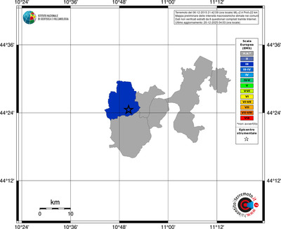 Mappa EMS - territori comuni