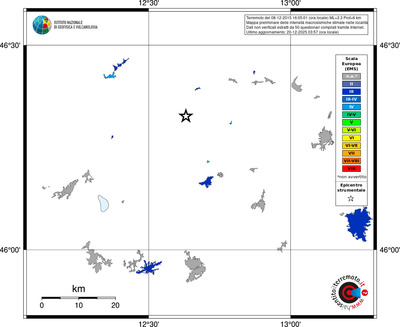 Mappa EMS - territori località