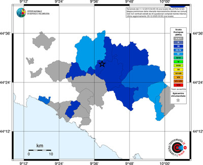 Mappa EMS - territori comuni