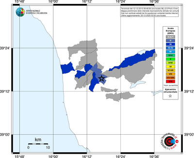 Mappa EMS - territori comuni