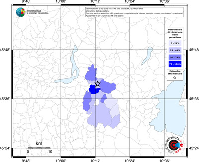 Mappa territorio comunale con almeno 3 questionari