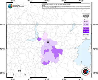 Mappa territorio comunale con almeno 3 questionari