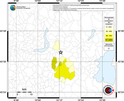 Mappa territorio comunale con almeno 3 questionari
