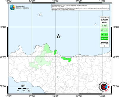 Mappa territorio comunale con almeno 3 questionari