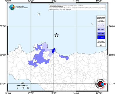 Mappa territorio comunale con almeno 3 questionari