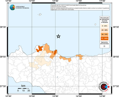 Mappa territorio comunale con almeno 3 questionari