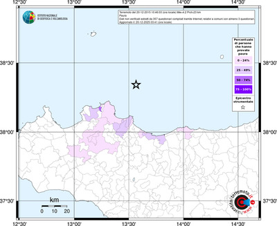 Mappa territorio comunale con almeno 3 questionari