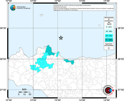 Mappa territorio comunale con almeno 3 questionari